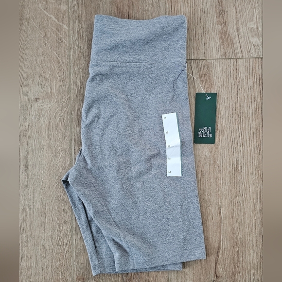 Wild Fable cotton bike shorts, grey, women’s medium, new - Picture 3 of 4